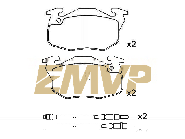 TY9752 Brake Pad Set