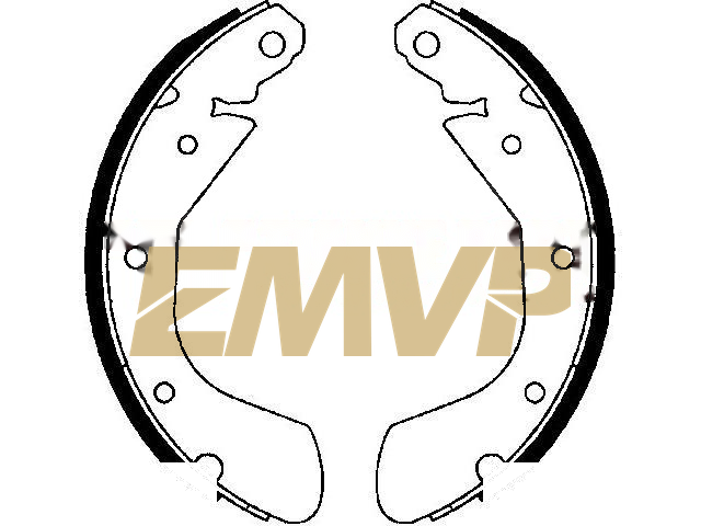 TY2600 Brake Shoe Set