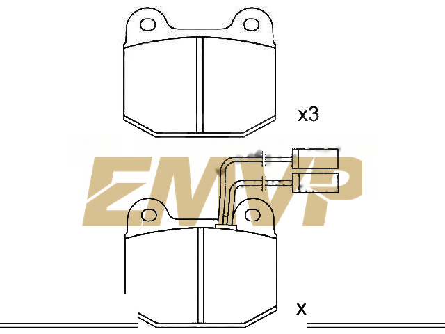 TY6028 Brake Pad Set