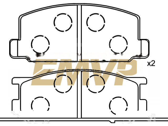TY9600 Brake Pad Set
