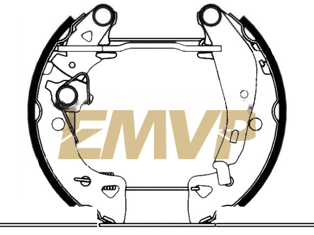 TY1540 Brake Shoe Set