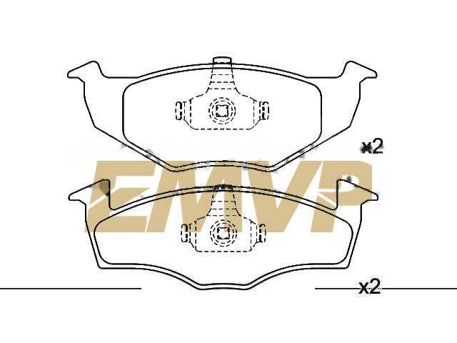 TY6461 Brake Pad Set