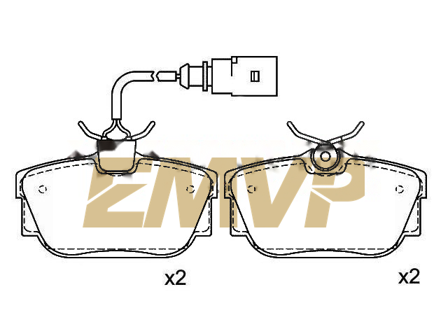 TY6855 Brake Pad Set