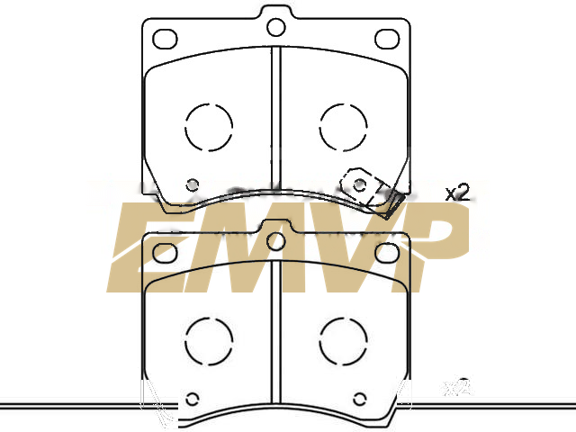 TY5686 Brake Pad Set