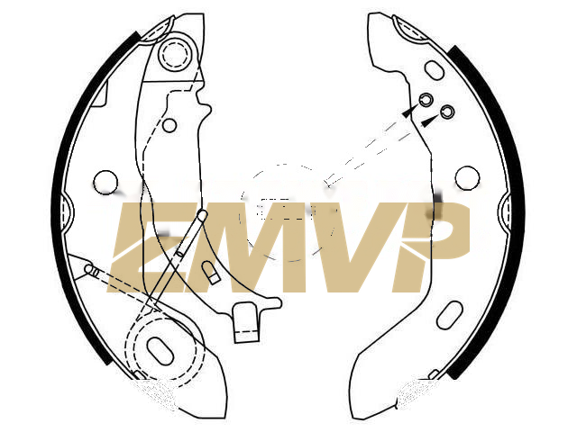 TY2582 Brake Shoe Set