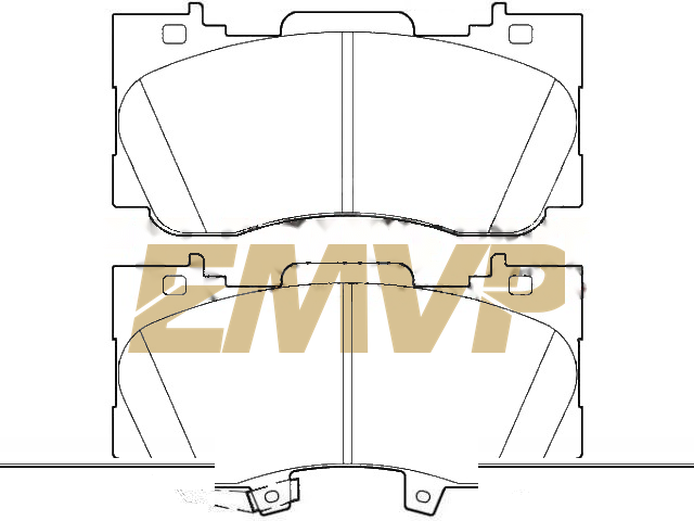 TY9887 Brake Pad Set