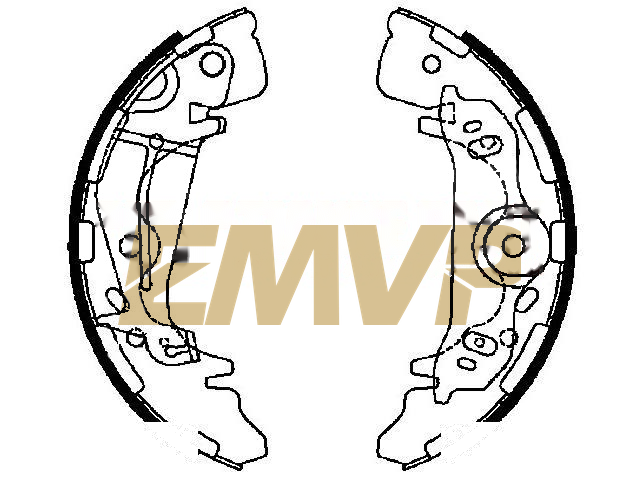 TY8123 Brake Shoe Set
