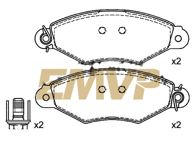 TY2543 Brake Pad Set