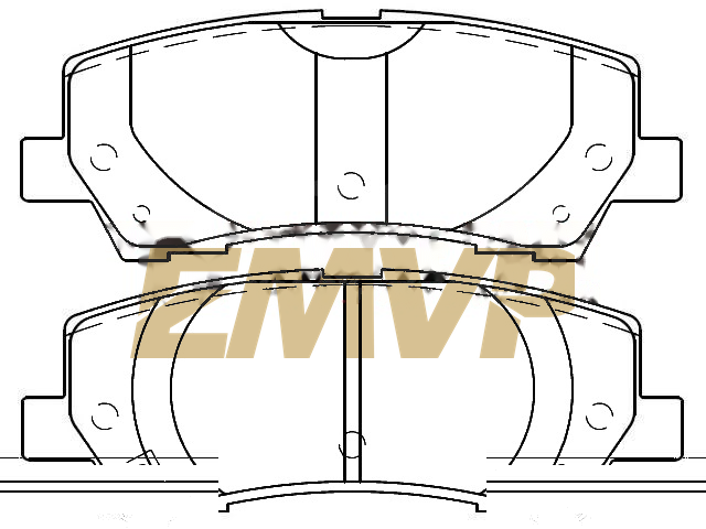 TY9685 Brake Pad Set