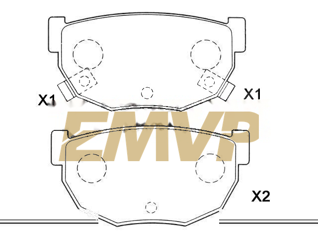 TY2862 Brake Pad Set