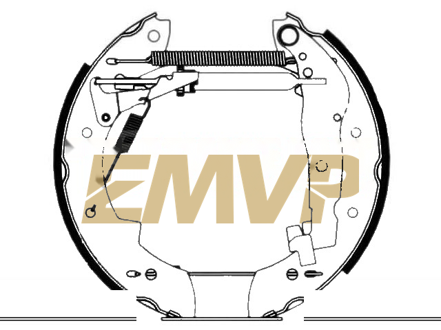 TY1236 Brake Shoe Set
