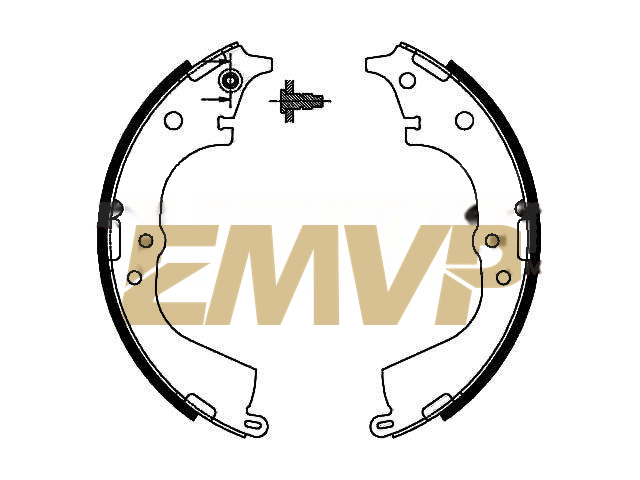 TY6053 Brake Shoe Set