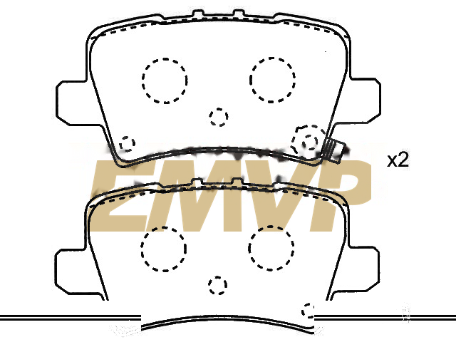 TY2986 Brake Pad Set