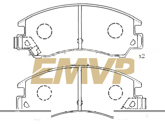 TY7466 Brake Pad Set