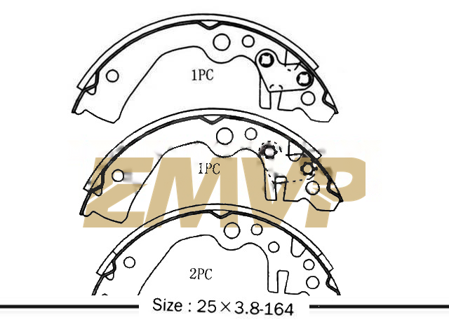 TY5944 Brake Shoe Set