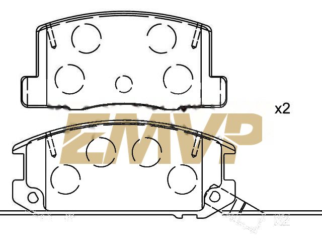 TY0201 Brake Pad Set