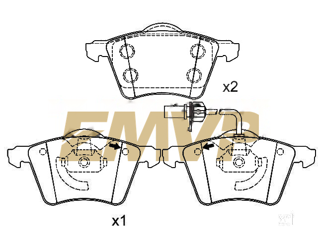TY5482 Brake Pad Set