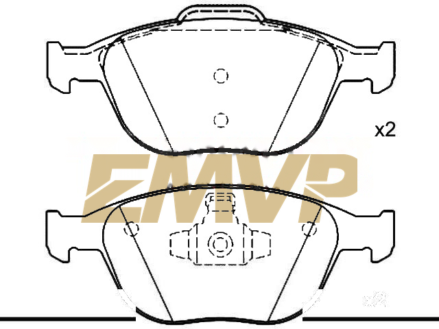 TY5470 Brake Pad Set