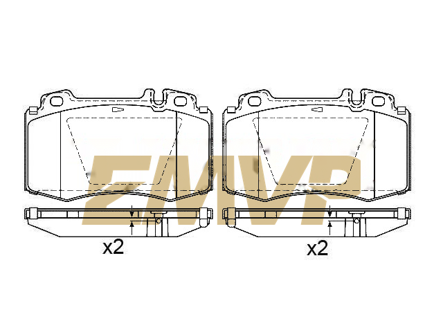 TY4091 Brake Pad Set