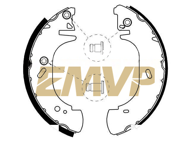 TY8769 Brake Shoe Set