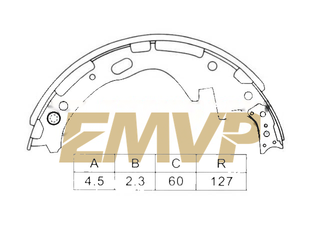 TY5961 Brake Shoe Set