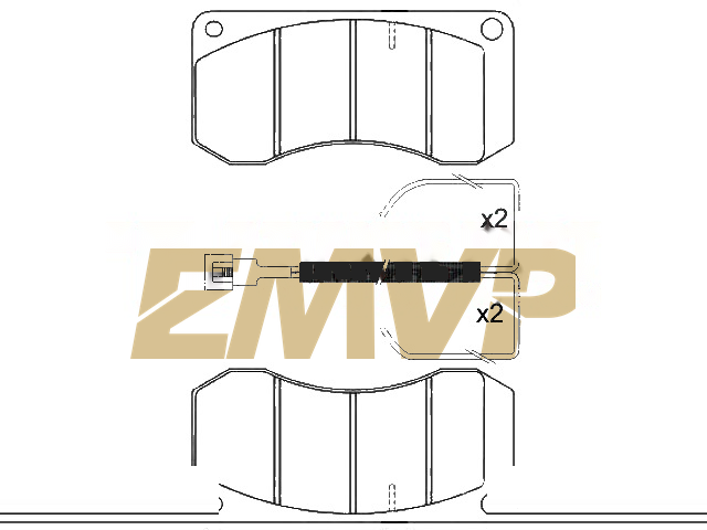 TY1119 Brake Pad Set
