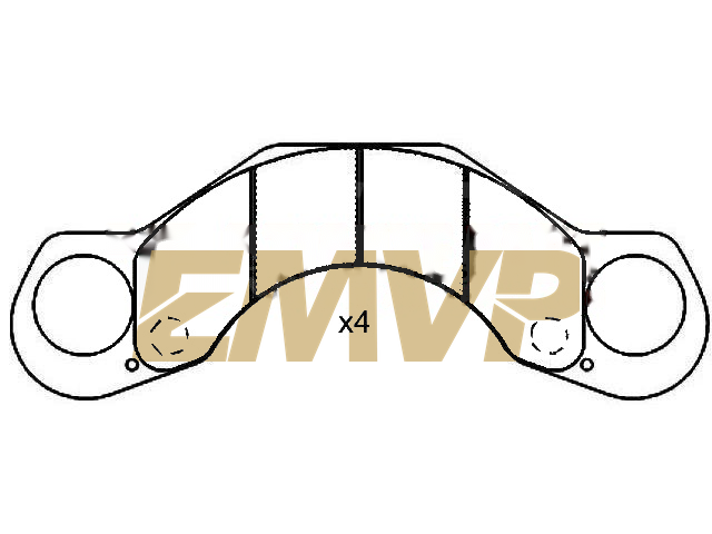 TY2588 Brake Pad Set