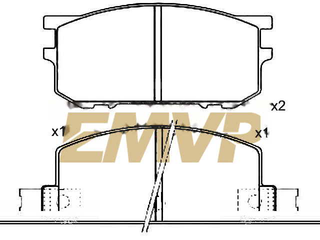 TY6718 Brake Pad Set