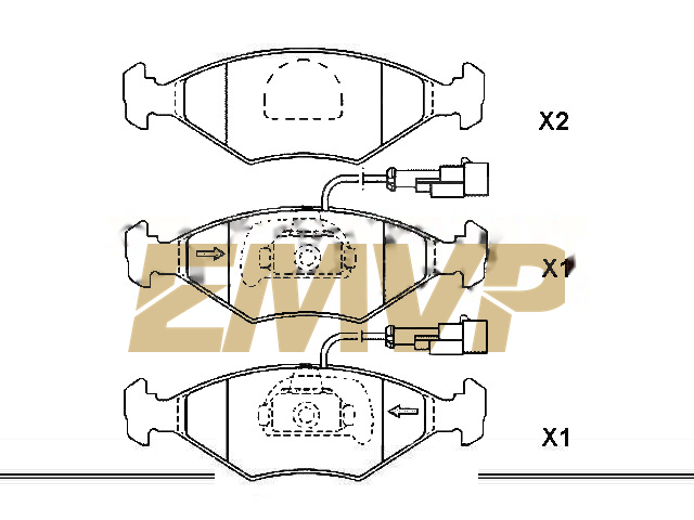 TY8422 Brake Pad Set