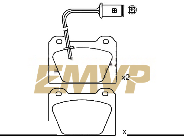 TY9654 Brake Pad Set