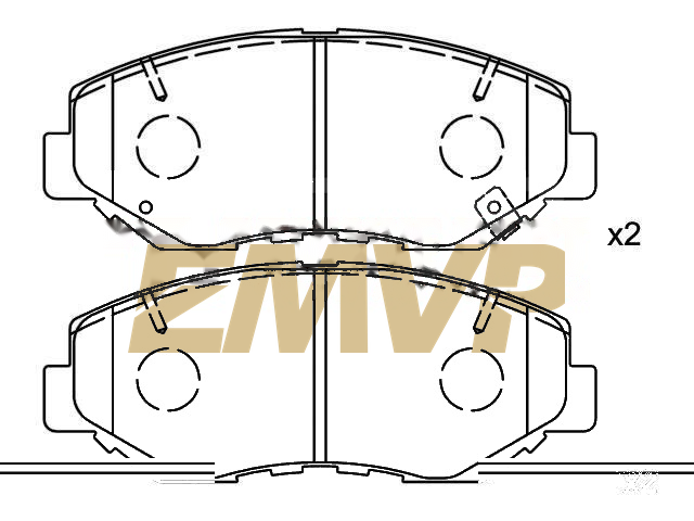 TY6467 Brake Pad Set