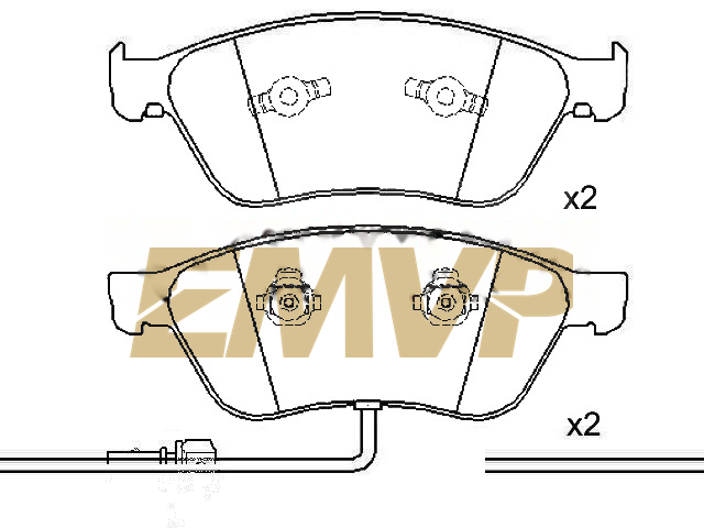 TY8431 Brake Pad Set