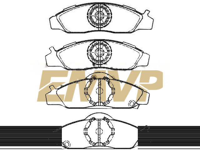TY1212 Brake Pad Set