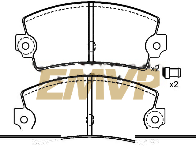 TY7148 Brake Pad Set