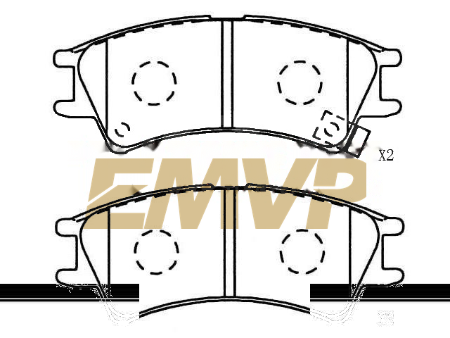 TY1926 Brake Pad Set