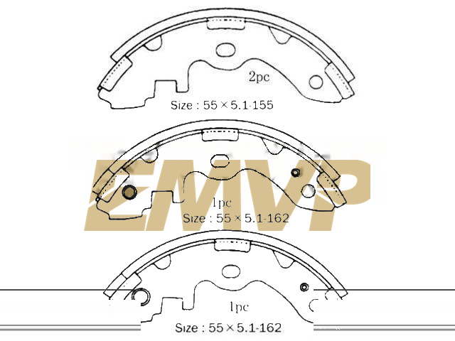 TY0611 Brake Shoe Set