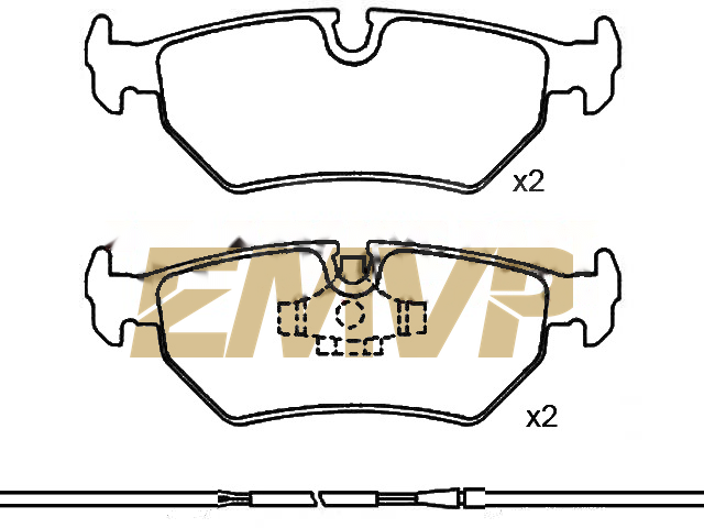 TY5267 Brake Pad Set