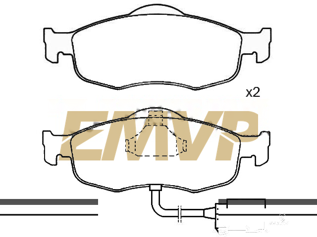 TY9127 Brake Pad Set