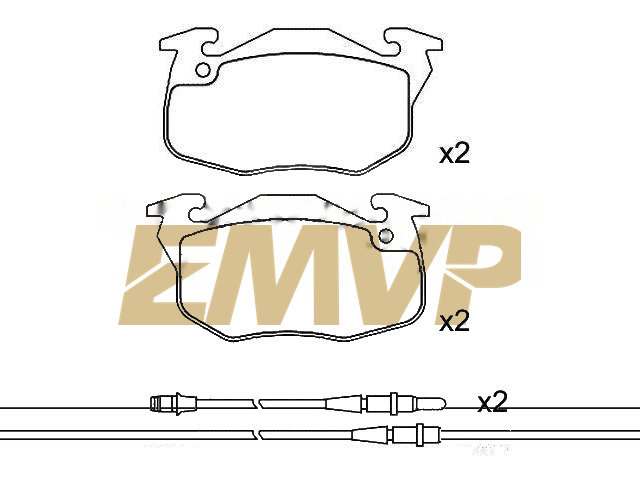 TY9277 Brake Pad Set