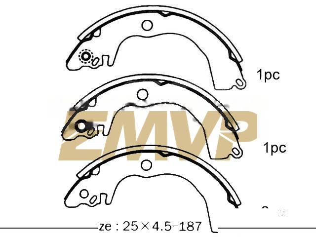 TY0558 Brake Shoe Set