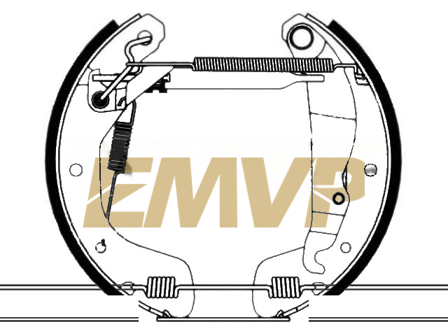 TY4191 Brake Shoe Set