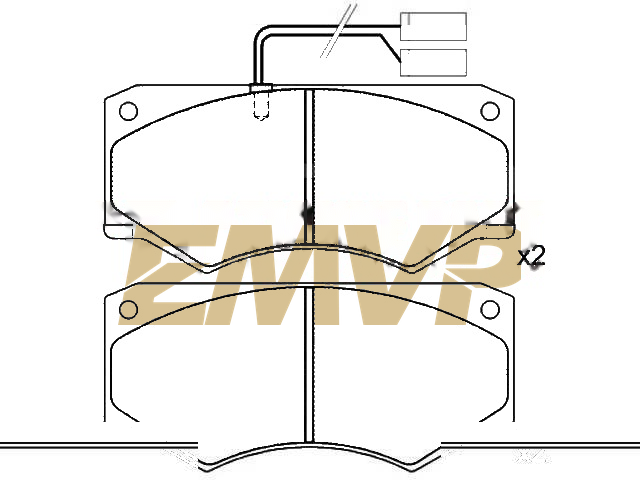 TY6408 Brake Pad Set