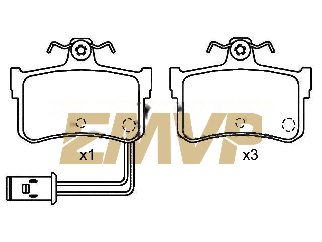 TY2053 Brake Pad Set