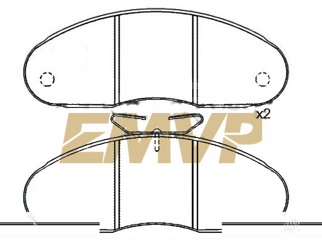 TY6615 Brake Pad Set