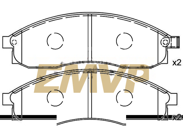 TY6699 Brake Pad Set