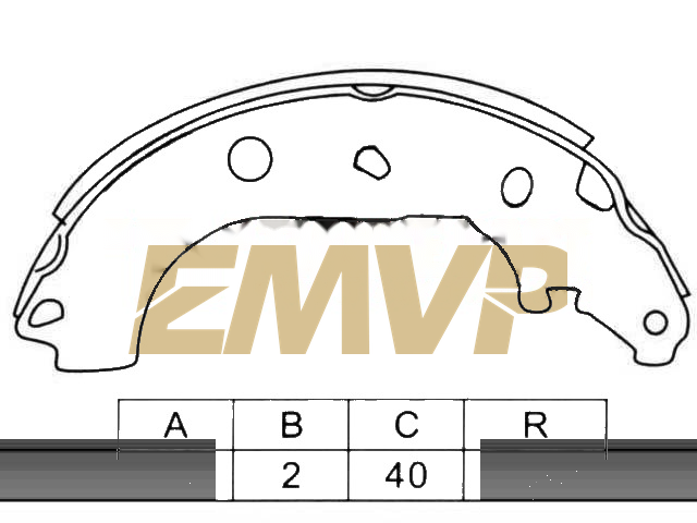 TY0573 Brake Shoe Set