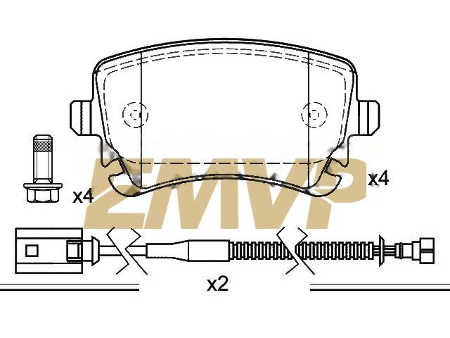TY8614 Brake Pad Set