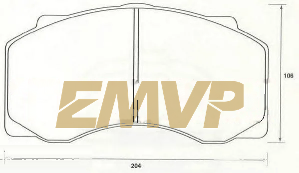 TY4195 Brake Pad for CV & Heavy Duty WVA 29077