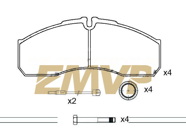 TY4902 Brake Pad Set