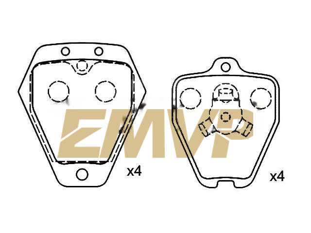 TY3997 Brake Pad Set